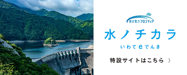 東北電力フロンティア 水ノチカラ いわてeでんき 特設サイトはこちら