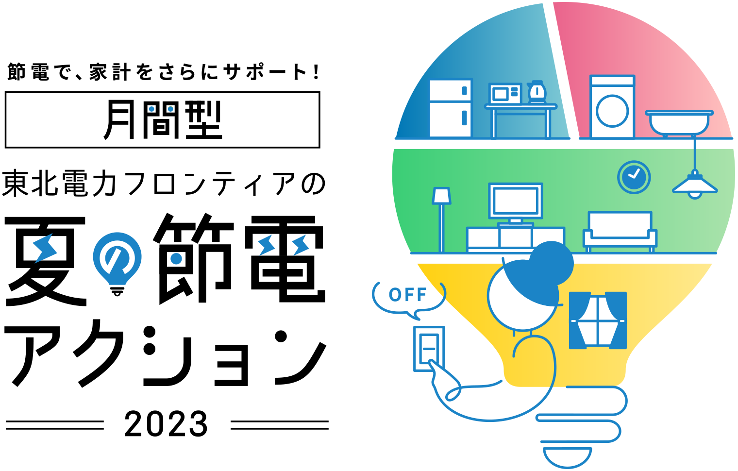 東北電力フロンティアの「夏の節電アクション2023」