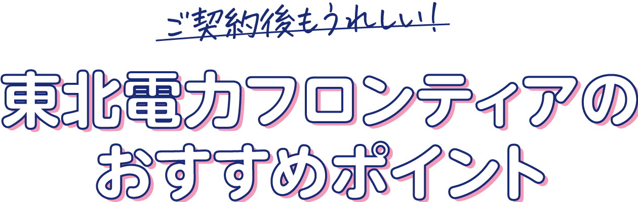 東北電力フロンティアおすすめポイント