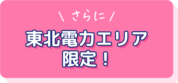 東北電力エリア限定！