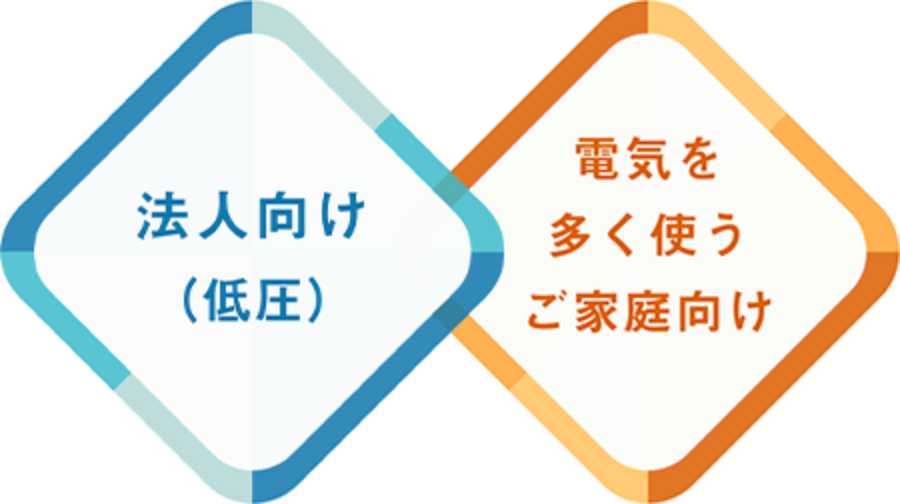 法人向け（低庄）/ 電気を多く使うご家庭向け